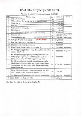 Phụ kiện Honda chính hãng