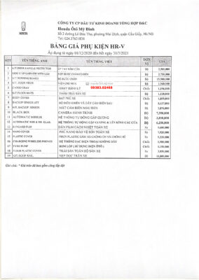 Phụ kiện Honda chính hãng